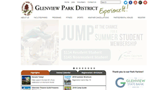 Desktop Screenshot of glenviewparks.org