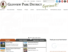 Tablet Screenshot of glenviewparks.org