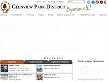 Tablet Screenshot of glenviewparks.net